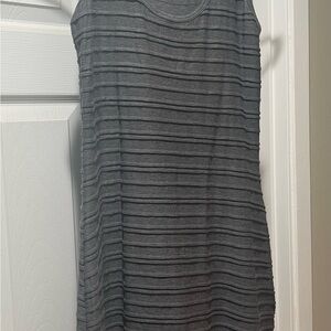 Elegant Gray Sleeveless Dress